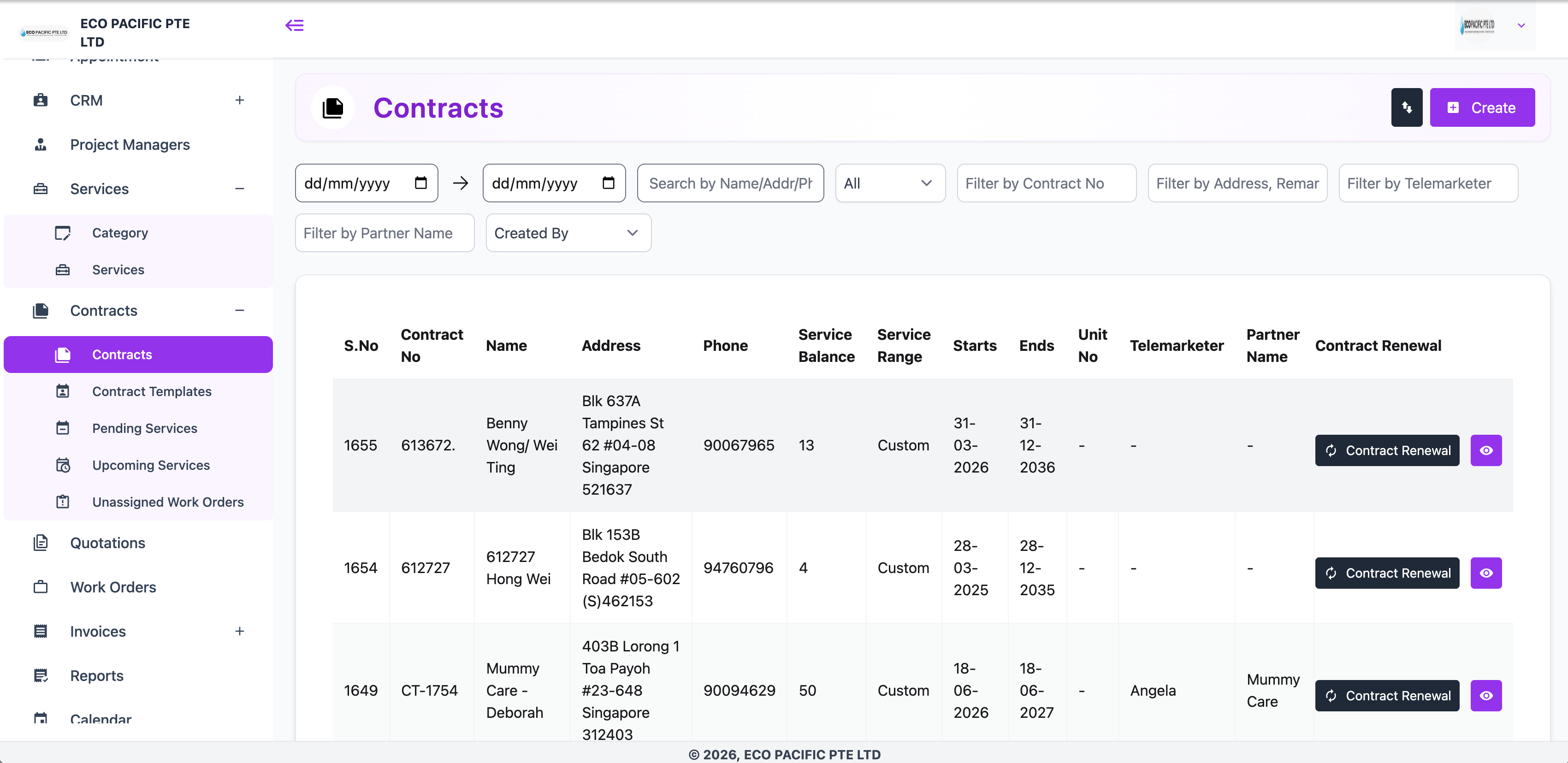 Field Robo contract management